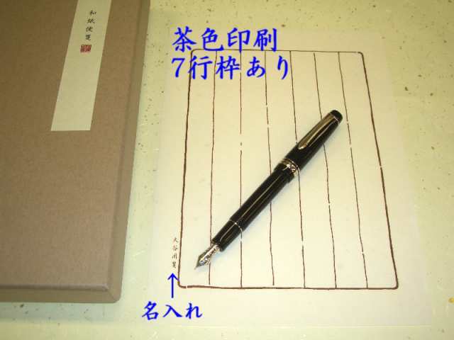 お名入れ 和紙 便箋 セット 6000円 紙箱入り 送料込 オーダーメイド 2週間 男性 女性 誕生日 プレゼントの通販はau Pay マーケット 万年筆の萬年堂