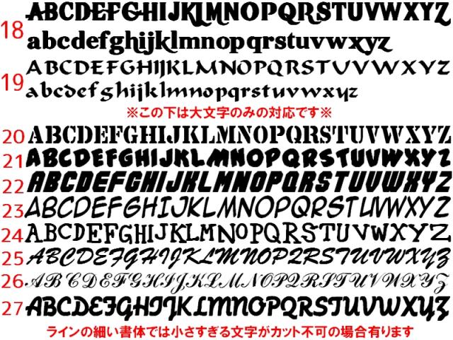 オリジナルステッカー アルファベット文字完全オーダーメイドカッティングシート1文字480円 26cm 35cmまで同料金 色選択可能の通販はau Pay マーケット アドバンスワークス