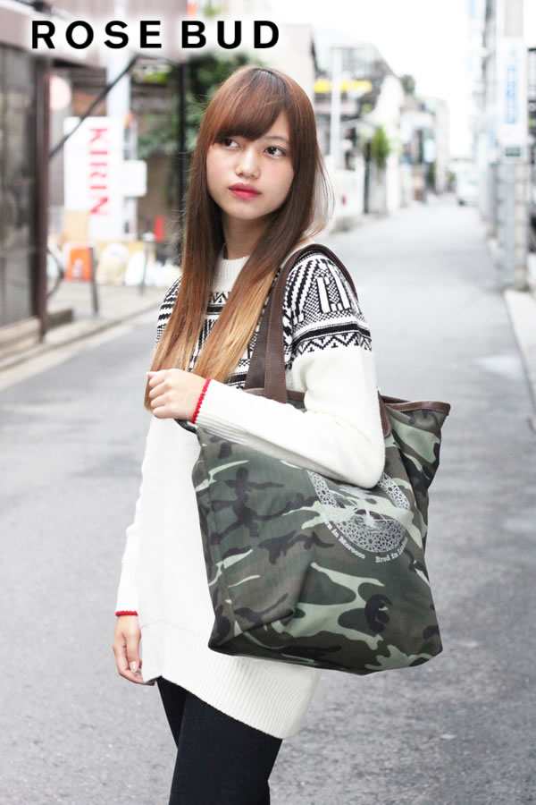 EN SHALLA(エンシャーラ)CAMO PALM PT.SHOPPING BAG トートバッグ