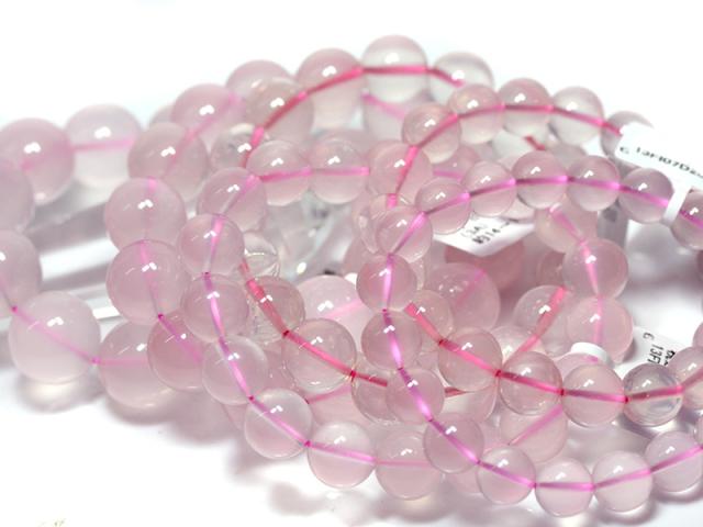 ☆高品質☆【天然石 ブレスレット】スターローズクォーツ (3A) (約12〜12.5mm) パワーストーン 母の日 ギフト_4