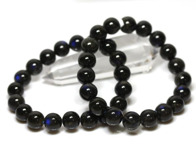 ☆高品質☆【天然石 ブレスレット】ブラックラブラドライト (スペクトロライト) (3A) (約10.5〜11mm) (フィンランド産) パワーストーン 母の日 ギフトの通販は 16,541円