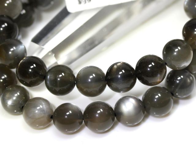 ☆高品質☆【天然石ブレスレット】キャッツアイブラックスターサンストーン (5A) (約8.5〜9mm) (鑑別済) パワーストーン 母の日 ギフト_1