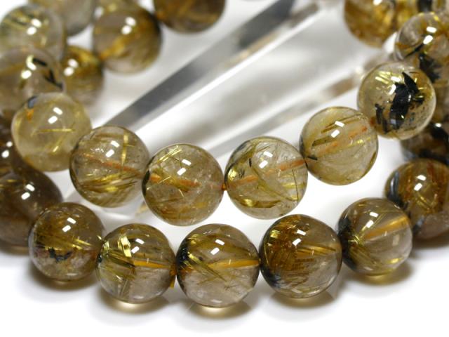 ☆高品質☆【天然石 ブレスレット】太陽タイチンルチルクォーツ (3A) (約11〜11.5mm) (ケース付) パワーストーン 母の日 ギフト_2