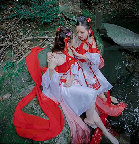 仙女服 漢服 唐装 独創鯉元素cos服 古風仙女服 宮廷風 コスプレ衣装