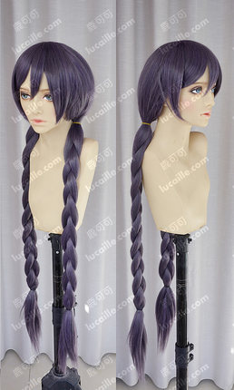 ラブライブ！Love Live!東條希 ウィング かつら ロング 紫 三つ編み