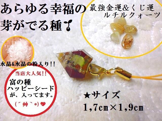 金運・クジ運・LOTO・BIG・ギャンブル運☆富の種☆ルチルクォーツ☆