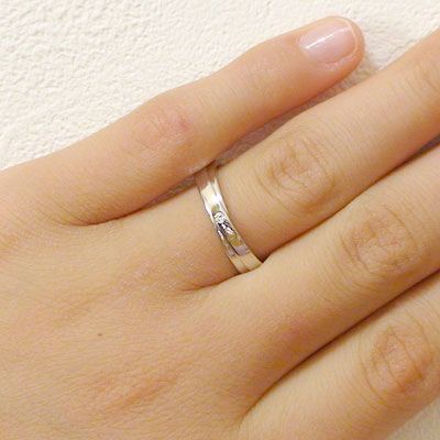 プラチナ ダイヤモンド ブラックダイヤ 結婚指輪 マリッジリング ペア