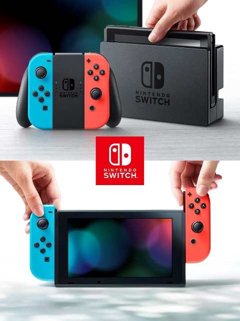 GAMEﾀﾞｯｼｭ*新品・送料込* Nintendo Switch本体 Joy-Con(L)ネオンブルー ...