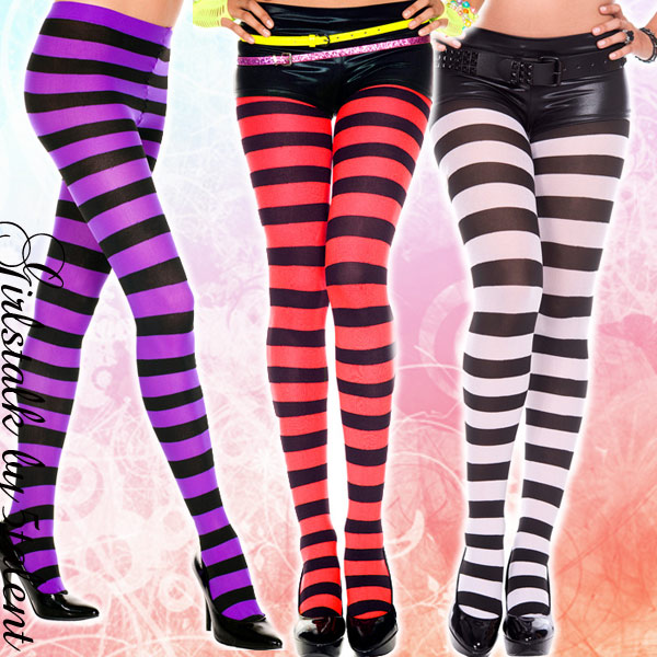ワイド ボーダー パンスト コスプレ イベントに ２色 コントラスト ビビット タイツ ストッキング メール便 人気 激安 即納 かわいいの通販はau Pay マーケット 5talent Online Shop