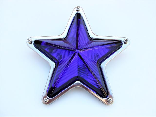 星型 マーカーランプ マーカー ブルー 24V 6個セット 希少 ガラスレンズ Amazon | Meliore LED サイドマーカー 星型 12V 24V マーカー