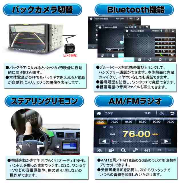 車用 Dvd ７インチdvdプレーヤー Cd12連装仮想チェンジャー ラジオ Usb Sd動画 音楽ファイル再生 専用地デジ4x4フルセグチューナーの通販はau Pay マーケット マルコ商店