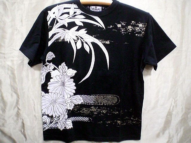 カラクリ魂  和柄 半袖Tシャツ 九尾の狐刺繍　KARAKURI_2