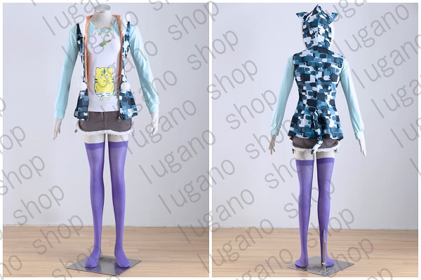 すーぱーそに子 迷彩バージョン 風 コスプレ衣装 ハロウィン 仮装