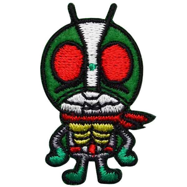 正規品 ワッペン キャラクター 刺繍ワッペン アイロン接着 縦3 9cm 横2 4cm 仮面ライダー 2号 ステッカー シール メール便可 の通販はau Pay マーケット Re Make