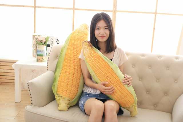 野菜シリーズ トウモロコシ 玉蜀黍 クッション ぬいぐるみ 抱き枕 50cm