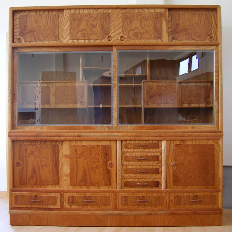 送料無料 山形県名産品 高級家具 手作り山欅和茶箪笥/ 贈り物 グルメ ギフト 402,947円