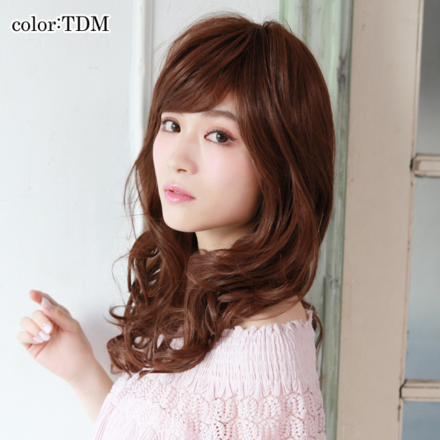 ウィッグ ミディアム フルウィッグ プリシラ モアフェミニンカール A-663 オールウィッグ 耐熱 ウイッグ かつら つけ毛 送料無料 ウィッグ ミディアム フルウィッグ プリシラ モアフェミニンカール A