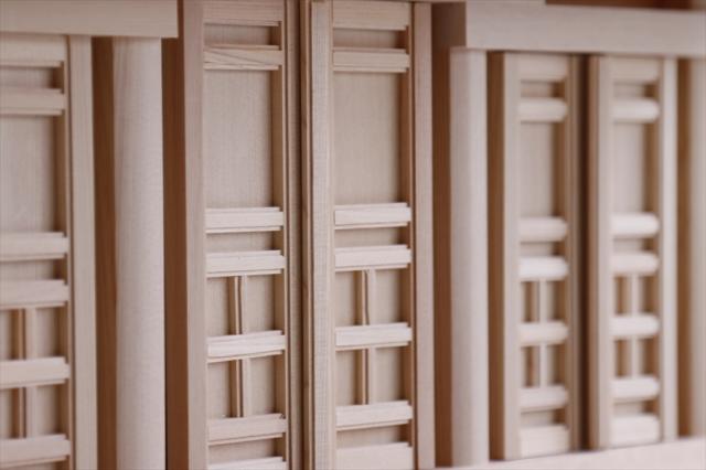 匠造り ■ 木曽ひのき ■ 極厚板屋根 ■ 横通し屋根 三社 大型 ■ 真鍮の輝き 神棚_4