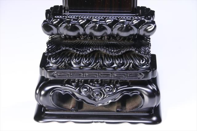 仏具 位牌□唐木位牌 4寸 春日 無垢 黒檀調 紫檀調□文字彫