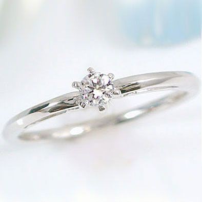 プラチナ ダイヤモンド 婚約指輪 エンゲージリング 立爪 Pt900 ダイヤ