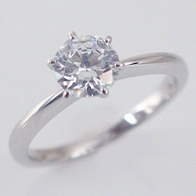 鑑定書付 ダイヤモンド プラチナ 婚約指輪 エンゲージリング D-VS1