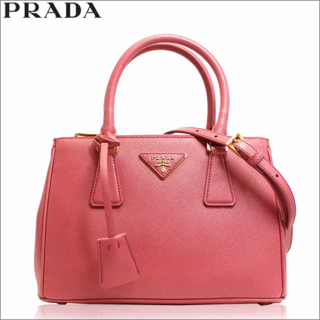 【当店限定販売】 PRADA プラダ ピンク 2wayハンドバッグ サフィアーノ ハンドバッグ
