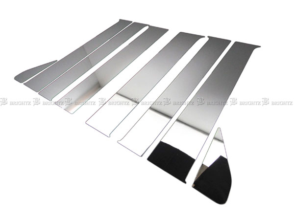 BRIGHTZ NV100クリッパーリオ DR17W 超鏡面ステンレスメッキピラーパネル バイザー無用 8PC PIL−SIL−039の通販は 5,860円