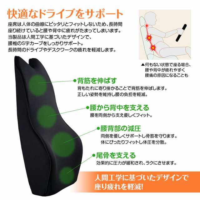 送料無料 ネックパッド ネックピロー 腰当て クッション 低反発 ウレタン ランバーサポート 車 カーシートの通販はau Pay マーケット 300円offお得クーポン有 Car快適空間