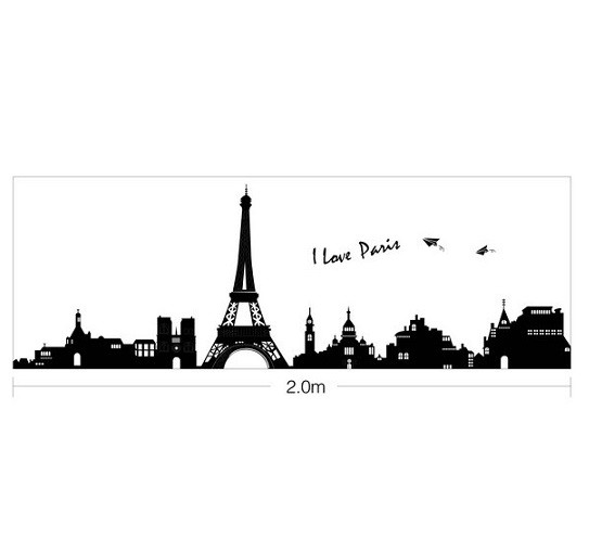 ウォールステッカー パリ エッフェル塔 シール ヨーロッパの街並み 黒色 欧風 タワー I Love Paris 装飾 壁紙補修にも はがせる 壁しーるの通販はau Pay マーケット 41ウォールステッカー