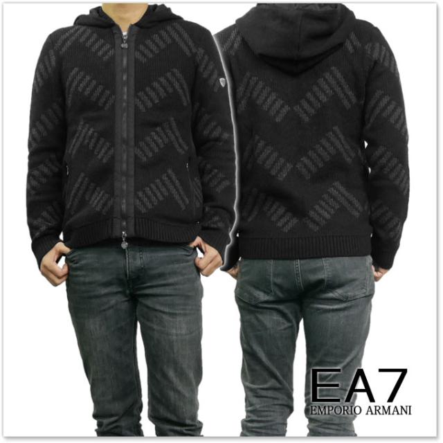セール 65 Off Emporio Armani エンポリオアルマーニ Ea7 メンズジップアップニットパーカー 6ypbz1 Pm01z ブラックの通販はau Pay マーケット Tre Style