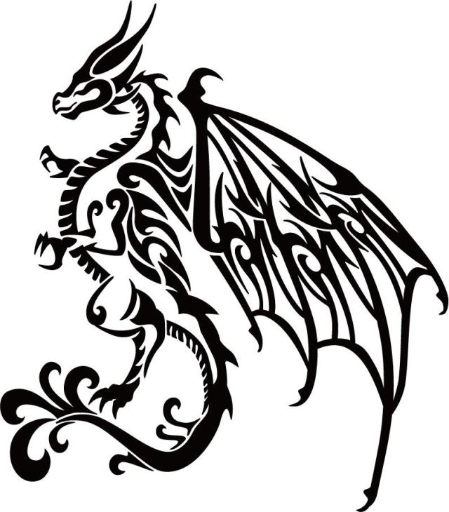 カッティングステッカー ドラゴン 龍 トライバル 4 2 左向き サイズl 車 バイク カッコイイ ワンポイント カスタム カーの通販はau Pay マーケット M Sworks Au Pay マーケット店