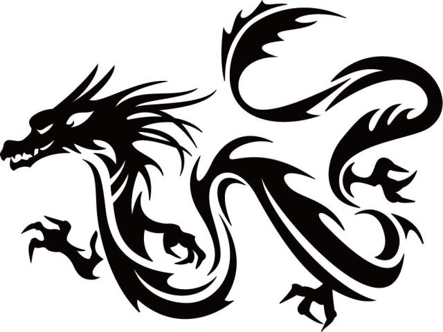 カッティングステッカー ドラゴン 龍 トライバル 11 左向き サイズl 車 バイク カッコイイ ワンポイント 目立つ カスタムの通販はau Pay マーケット M Sworks Au Pay マーケット店