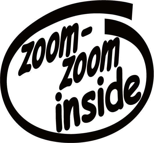 カッティングステッカー Zoom Zoom Inside 2枚1セット 車 バイク 給油口 オシャレ ワンポイント インサイド 傷隠し C の通販はau Pay マーケット M Sworks Au Pay マーケット店