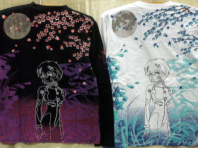 エヴァンゲリオンX 錦コラボ 枝垂れ桜 綾波レイ和柄ロングTシャツ EVA × NISHIKI|au PAY マーケット
