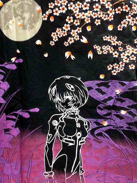 エヴァンゲリオンX 錦コラボ 枝垂れ桜 綾波レイ和柄ロングTシャツ EVA