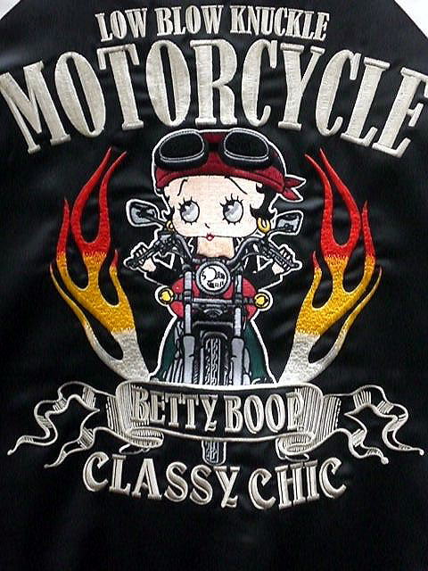 LOWBLOW KNUCKLE X BETTY BOOP M/C RIDE BOOP ベティーズバイク