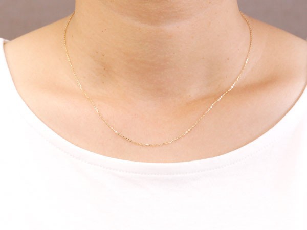 18金 ネックレス レディース チェーンのみ 40cm 平アズキ ピンクゴールドk18 1ミリ幅 パーツ ネックレスチェーン 送料無料の通販はau Pay マーケット ジュエリー工房アトラス