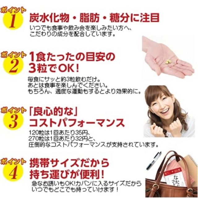 Newパッケージなかったコトに カロリーバランスサプリ1粒 3袋 360粒 x2 ダイエット サプリの通販はau Pay マーケット 新特庫shop