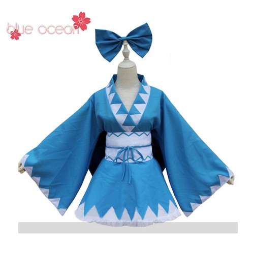 東方project とうほうプロジェクト チルノ Cirno 着物 風 コスプレ衣装 Cosplay Cosの通販はau Pay マーケット Blue Ocean