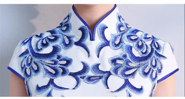 高品質 刺繍 チャイナドレス パーティドレス ロングドレス 高品質 刺繍 チャイナドレス パーティドレス ロングドレス