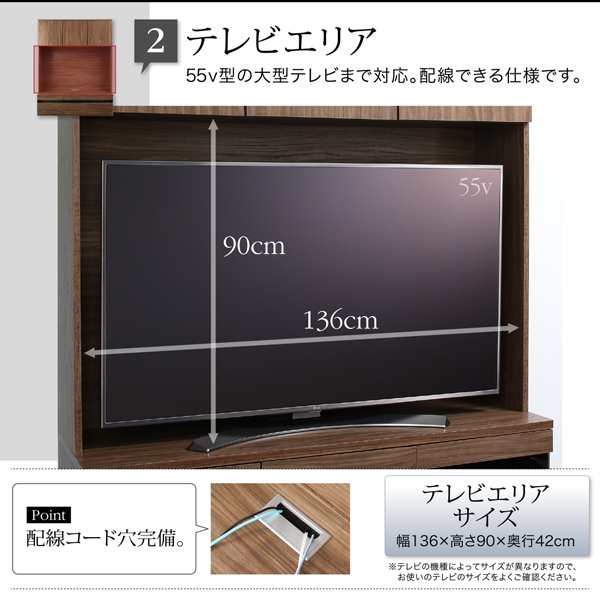 ハイタイプテレビボードシリーズ Glass line グラスライン 3点セット