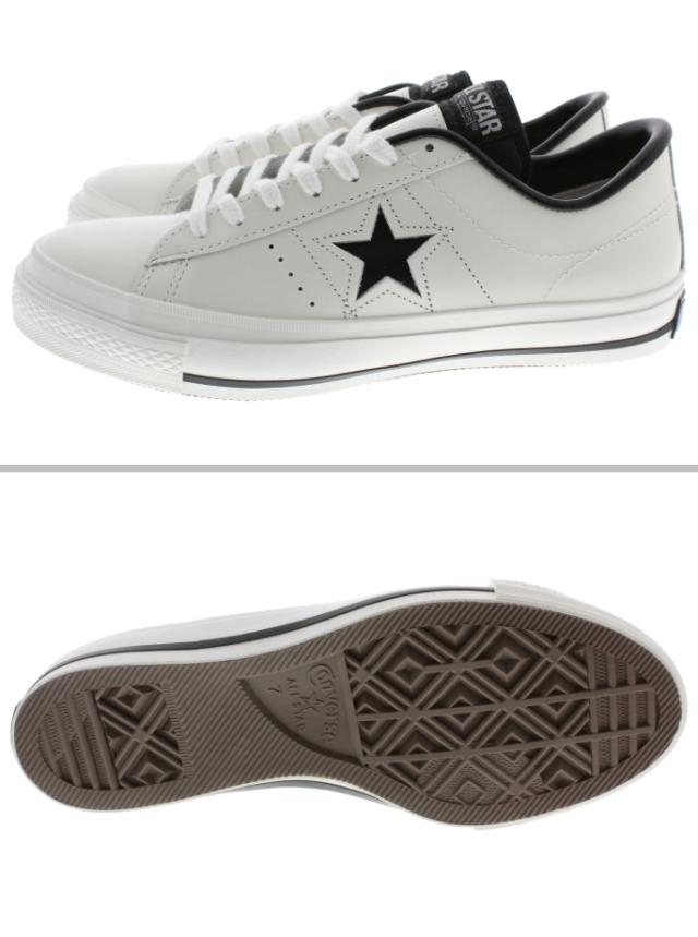 交換送料片道無料 日本製 コンバース スニーカー ワンスター ジャパン CONVERSE ONE STAR J ホワイト/ブラック 定番_2