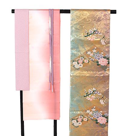 往復送料無料 全部揃って安心 大学 高校 小学生  3泊4日 卒業式 入学式 訪問着 レンタル  A 訪問着 No.011-0821-M