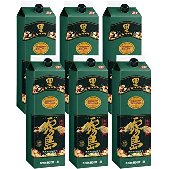 一部地域送料無料 ケース単位 ヤマト運輸 20度黒霧島 1.8Lパック 6本入 1ケースの通販は