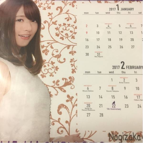 乃木坂46 2017年度 個別卓上カレンダー 橋本奈々未 特典付 乃木坂46 2017年度 個別卓上カレンダー 橋本奈々未