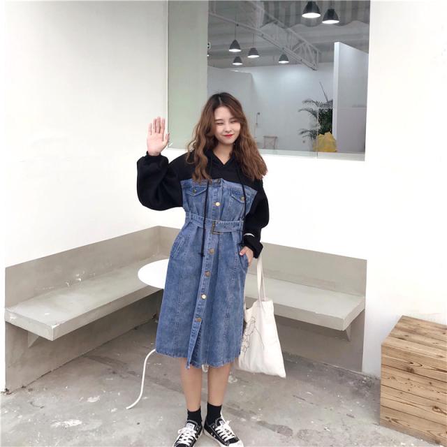 21春新作 デニムワンピース レディース フード パーカー ワンピース スウェット トレーナー カジュアル かわいい おしゃれ プチプラ の通販はau Pay マーケット レディスファッション安カワセール Hello