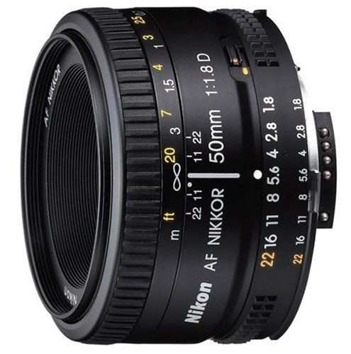 【中古　保証付 送料無料】Nikon 単焦点レンズ Ai AF Nikkor 50mm F1.8D フルサイズ対応