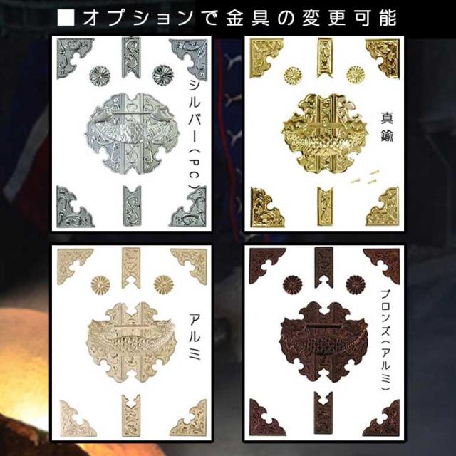 神具付き　国産高級神棚屋根通し三社宮・高級桧（羽衣）唐戸サイズ中＋神具セットC　送料無料_7