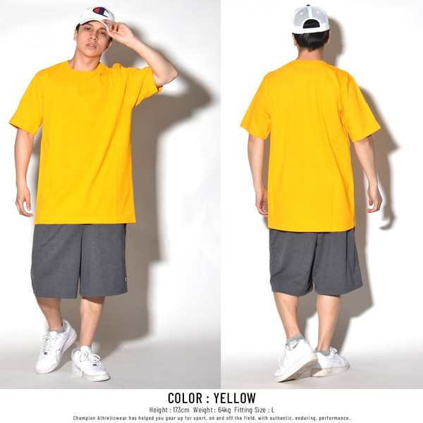 champion heritage tee yellow