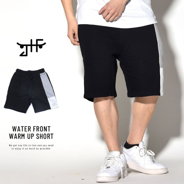 ジャストハブファン JUST HAVE FUN スウェット ハーフパンツ メンズ JHF WATER FRONT WARM UP SHORT (JMA1828C01)